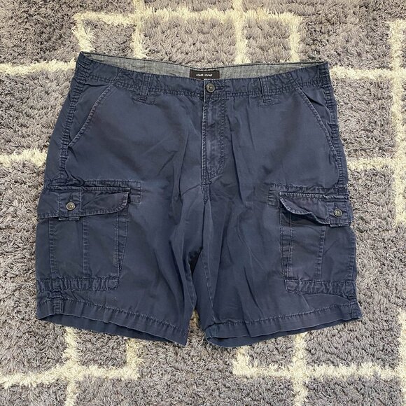 Navy Blue Adam Levine Cargo Shorts | Size 38 | Quick Shipping - Picture 1 of 3